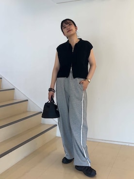 「SMELLY（スメリー）のアイテム」を使った、ナギサさん（レディース・160cm）の夏コーディネート