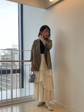 「お洒落さんと繋がりたい」｜ナギサさん（レディース・160cm）の春コーディネート