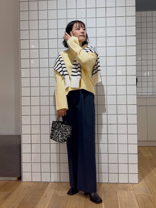 セール】フロントホックストレッチカーディガン（カーディガン