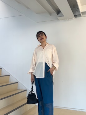 「イエべ秋」｜ナギサさん（レディース・160cm）の夏コーディネート
