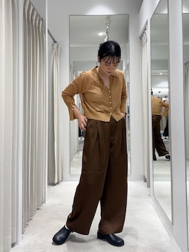「アイテム（スリッポン）」を使った、ナギサさん（レディース・160cm）の夏コーディネート