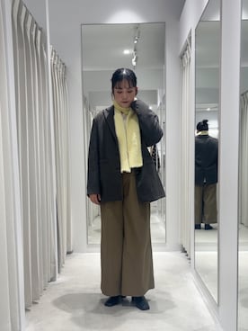 「アイテム（その他アウター）」を使った、ナギサさん（骨格ストレート・レディース・160cm）の秋コーディネート