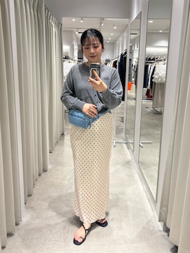 「SENSE OF PLACE by URBAN RESEARCH（センスオブプレイスバイアーバンリサーチ）のアイテム（スカート）」を使った、ナギサさん（レディース・160cm）の夏コーディネート