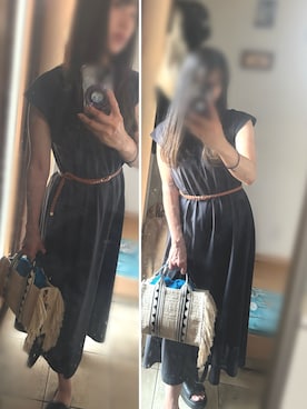 「H&M（エイチ・アンド・エム）のアイテム（バッグ）」を使った、sandyさん（レディース・160cm）の夏コーディネート