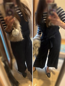 「アイテム（オールインワン・サロペット）」を使った、sandyさん（レディース・160cm）の秋コーディネート