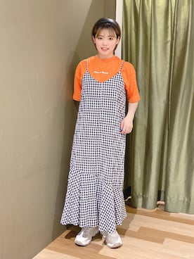 「ELENCARE DUE（エレンカーレデュエ）のアイテム（ワンピース/ドレス）」を使った、◎saki◎さん（レディース・150cm）の夏コーディネート