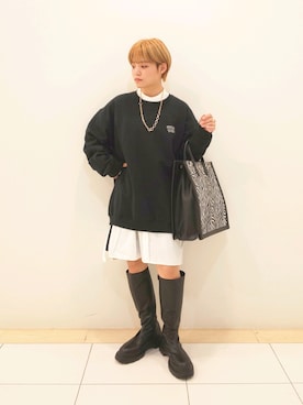 「秋トレンド2021」｜「アイテム（ワンピース/ドレス）」を使った、◎saki◎さん（レディース・150cm）の秋コーディネート