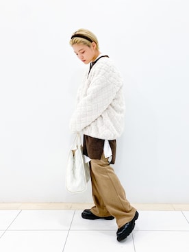 「Green　Parks（グリーンパークス）のアイテム（その他アウター）」を使った、◎saki◎さん（レディース・150cm）の冬コーディネート