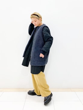 「Furryrate（ファーリーレート）のアイテム（その他アウター）」を使った、◎saki◎さん（レディース・150cm）の冬コーディネート