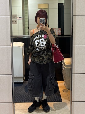 「アイテム（アンダーウェア）」を使った、華愛さん（レディース・149cm）の夏コーディネート