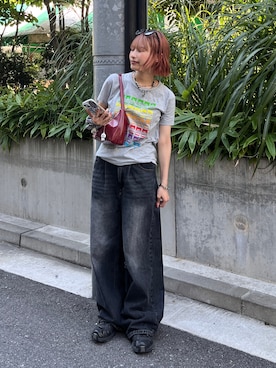 「BEAMS（ビームス）のアイテム」を使った、華愛さん（レディース・149cm）の夏コーディネート