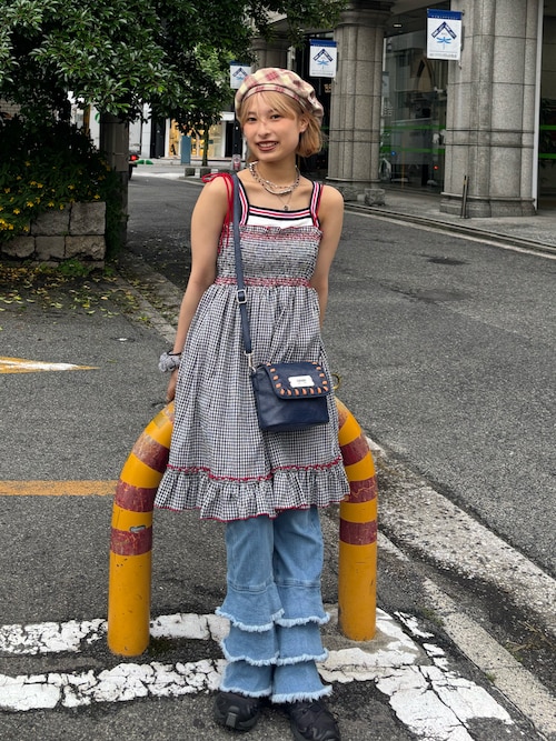 【HELLO.SANFRANCISCO】2WAYシャーリングチュニックベアワンピ