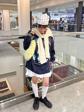 「お洒落さんとつながりたい」｜「アイテム（財布/小物）」を使った、華愛さん（レディース・149cm）の秋コーディネート