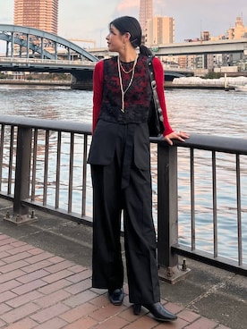 エムアイさん（レディース・162cm）の冬コーディネート