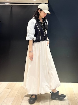 「LEPSIM（レプシィム）の【NEW ERA】ピグメントキャップ　286144（キャップ）」を使った、エムアイさん（レディース・162cm）の春コーディネート