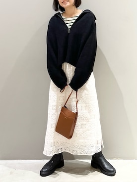 「レプシィム(LEPSIM)」｜「アイテム（ブーツ）」を使った、エムアイさん（レディース・162cm）の冬コーディネート