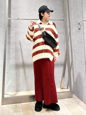 「アイテム（ママ＆ベビー）」を使った、エムアイさん（レディース・162cm）の冬コーディネート