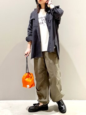 「レプシィム(LEPSIM)」｜「アイテム（ローファー）」を使った、エムアイさん（レディース・162cm）の秋コーディネート