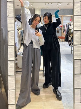 「アイテム（オールインワン・サロペット）」を使った、エムアイさん（レディース・162cm）の冬コーディネート