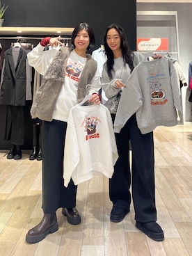 「デート/ロマンティック」｜「アイテム（スウェットパンツ）」を使った、エムアイさん（レディース・162cm）の秋コーディネート