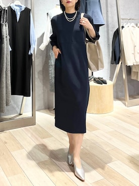 「LEPSIM（レプシィム）のアイテム（イヤリング）」を使った、エムアイさん（レディース・162cm）の冬コーディネート