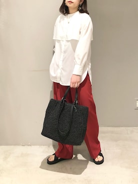 「ハタラクパンツ」｜エムアイさん（レディース・162cm）の春コーディネート