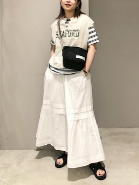 「レプシィム(LEPSIM)」｜「アイテム（腕時計）」を使った、エムアイさん（レディース・162cm）の春コーディネート