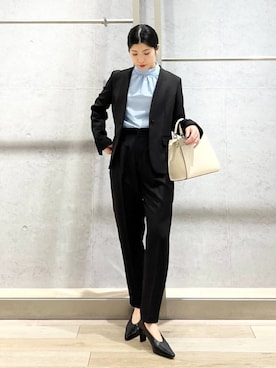 「LEPSIM（レプシィム）のアイテム（イヤリング）」を使った、エムアイさん（レディース・162cm）の冬コーディネート