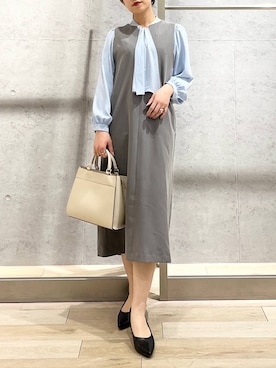 「LEPSIM（レプシィム）のアイテム（イヤリング）」を使った、エムアイさん（レディース・162cm）の冬コーディネート