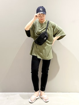 「レプシィム(LEPSIM)」｜「アイテム（キャップ）」を使った、エムアイさん（レディース・162cm）の秋コーディネート