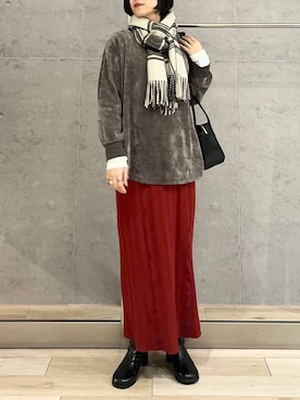 「アイテム（マタニティウェア/グッズ）」を使った、エムアイさん（レディース・162cm）の冬コーディネート