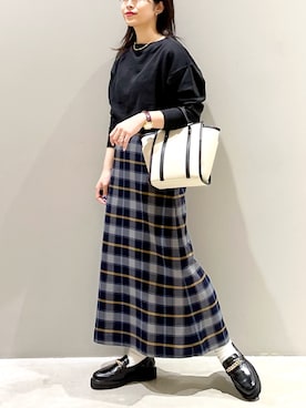 「レプシィム(LEPSIM)」｜「アイテム（ローファー）」を使った、エムアイさん（レディース・162cm）の秋コーディネート
