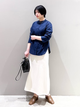 「レプシィム(LEPSIM)」｜「アイテム（ハンドバッグ）」を使った、エムアイさん（レディース・162cm）の春コーディネート