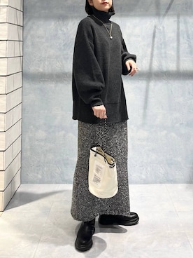 エムアイさん（レディース・162cm）の冬コーディネート