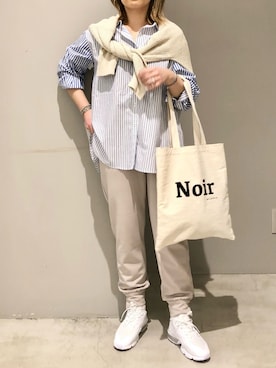 「レプシィム(LEPSIM)」｜「アイテム（トートバッグ）」を使った、エムアイさん（レディース・162cm）の春コーディネート
