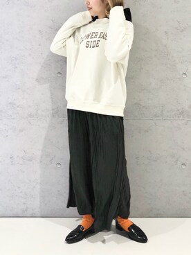 「レプシィム(LEPSIM)」｜「アイテム（ローファー）」を使った、エムアイさん（レディース・162cm）の冬コーディネート
