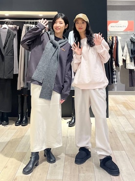 「おでかけ」｜「アイテム（キャップ）」を使った、エムアイさん（レディース・162cm）の秋コーディネート