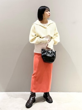 「レプシィム(LEPSIM)」｜「アイテム（ブーツ）」を使った、エムアイさん（レディース・162cm）の春コーディネート