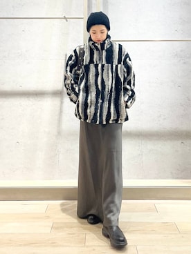 「LEPSIM（レプシィム）のアイテム（ブルゾン）」を使った、エムアイさん（レディース・162cm）の秋コーディネート