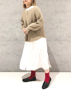 「レプシィム(LEPSIM)」｜「アイテム（ローファー）」を使った、エムアイさん（レディース・162cm）の冬コーディネート
