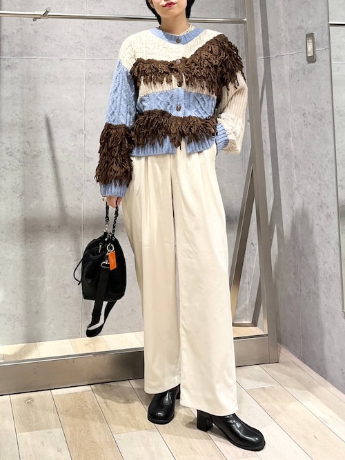 セール】3ゲージループMIXカーディガン 591324（カーディガン/ボレロ