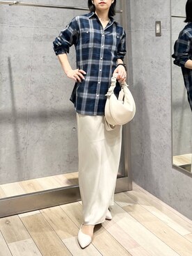 「LEPSIM（レプシィム）のアイテム（イヤリング）」を使った、エムアイさん（レディース・162cm）の冬コーディネート