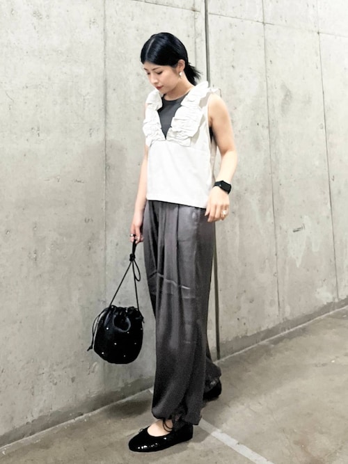 セール】深Vフリルノースリーブブラウス 142950(シャツ/ブラウス セール】深Vフリルノースリーブブラウス 142950(シャツ/ブラウス