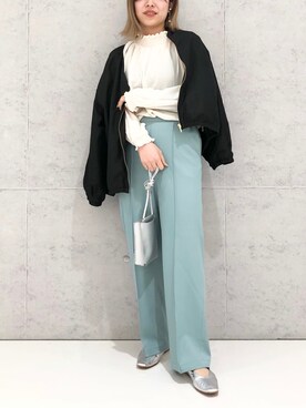 「ハタラクパンツ」｜エムアイさん（レディース・162cm）の春コーディネート