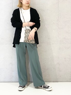 「ハタラクパンツ」｜エムアイさん（レディース・162cm）の冬コーディネート