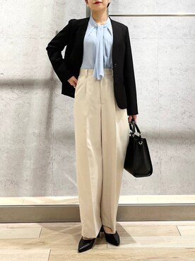 「LEPSIM（レプシィム）のアイテム（イヤリング）」を使った、エムアイさん（レディース・162cm）の冬コーディネート