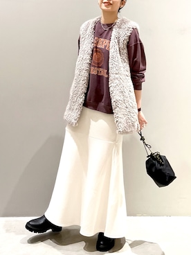 「レプシィム(LEPSIM)」｜「アイテム（その他アウター）」を使った、エムアイさん（レディース・162cm）の秋コーディネート