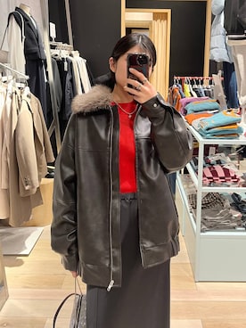 エムアイさん（レディース・162cm）の冬コーディネート