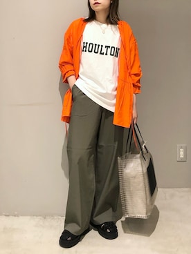 「レプシィム(LEPSIM)」｜「アイテム（トートバッグ）」を使った、エムアイさん（レディース・162cm）の春コーディネート