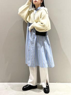 「レプシィム(LEPSIM)」｜「アイテム（ローファー）」を使った、エムアイさん（レディース・162cm）の冬コーディネート